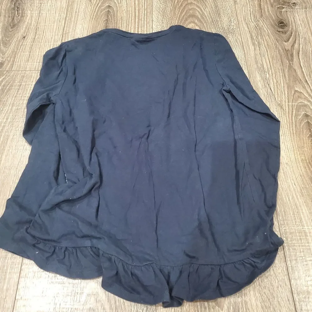 Girls Long Sleeve Shirts Size 10 Zara Long Sleeve Tees Black, Navy, Light Purple